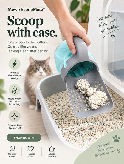 Cat Supplies Cat Litter Scoop with Refill Reusable Pet Cleaning Tool Cat Toilet Waste Cleaner Cat Litter Box Special